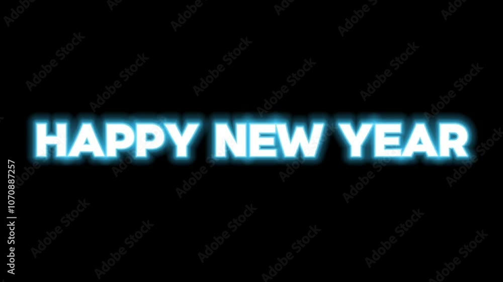 Happy New Year Text Animation Happy New Year Text Animation