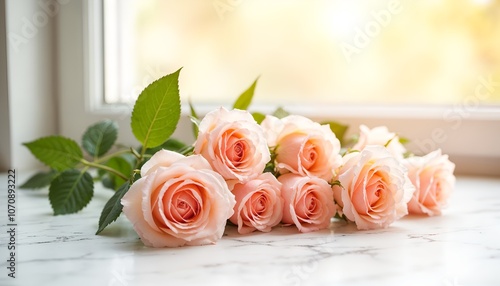a bouquet of pink roses with the word  rose  on the bottom.