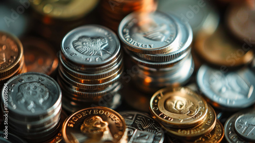 A pile of coins with one of them reading "Jubilee"