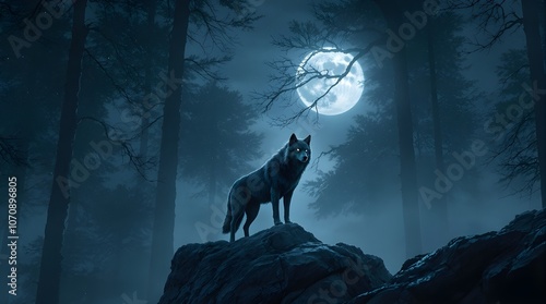 Wolf in the night, Generative AI