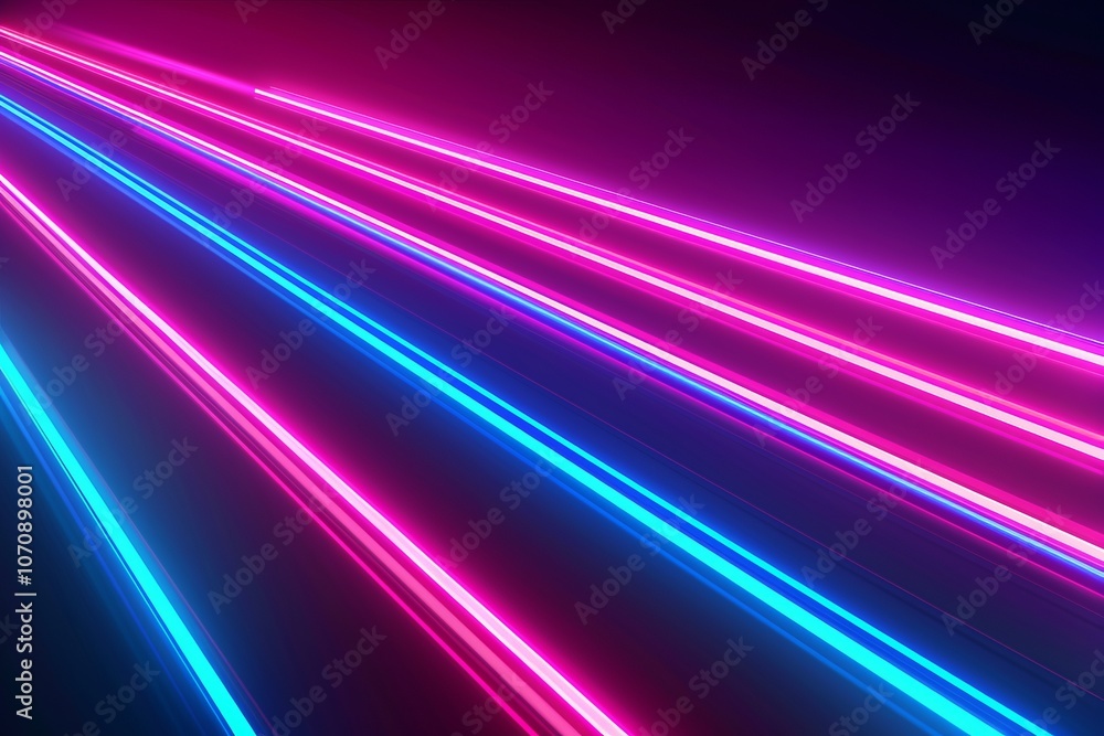 Neon futuristic flashes against a black background, creating a dynamic motion light lines backdrop for banners and postcards Neon futuristic flashes against a black background, creating a dynamic motion light lines backdrop for banners and postcards