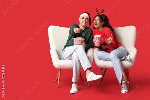 Beautiful young couple with...