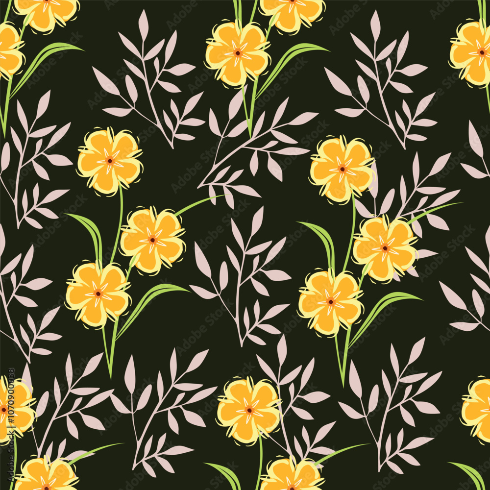 Ditsy Flowers Seamless Pattern. Fashionable print for textiles, wallpaper and packaging. Ditsy Flowers Seamless Pattern. Fashionable print for textiles, wallpaper and packaging.