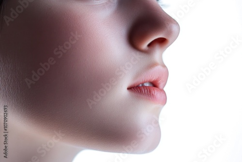 A close-up image of a woman's face with her eyes closed, great for representing serenity or relaxation