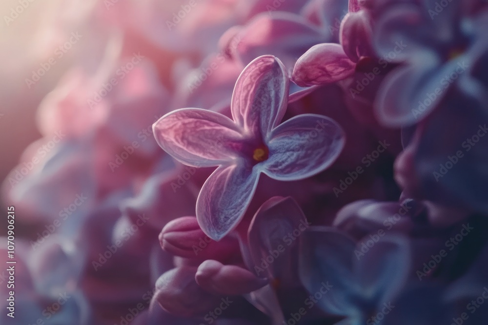 Delicate Lilac Flower in Soft Light Delicate Lilac Flower in Soft Light