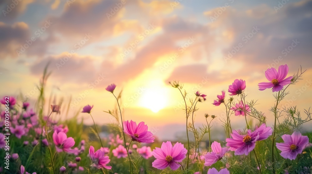 Sunset Cosmos Flowers Sunset Cosmos Flowers