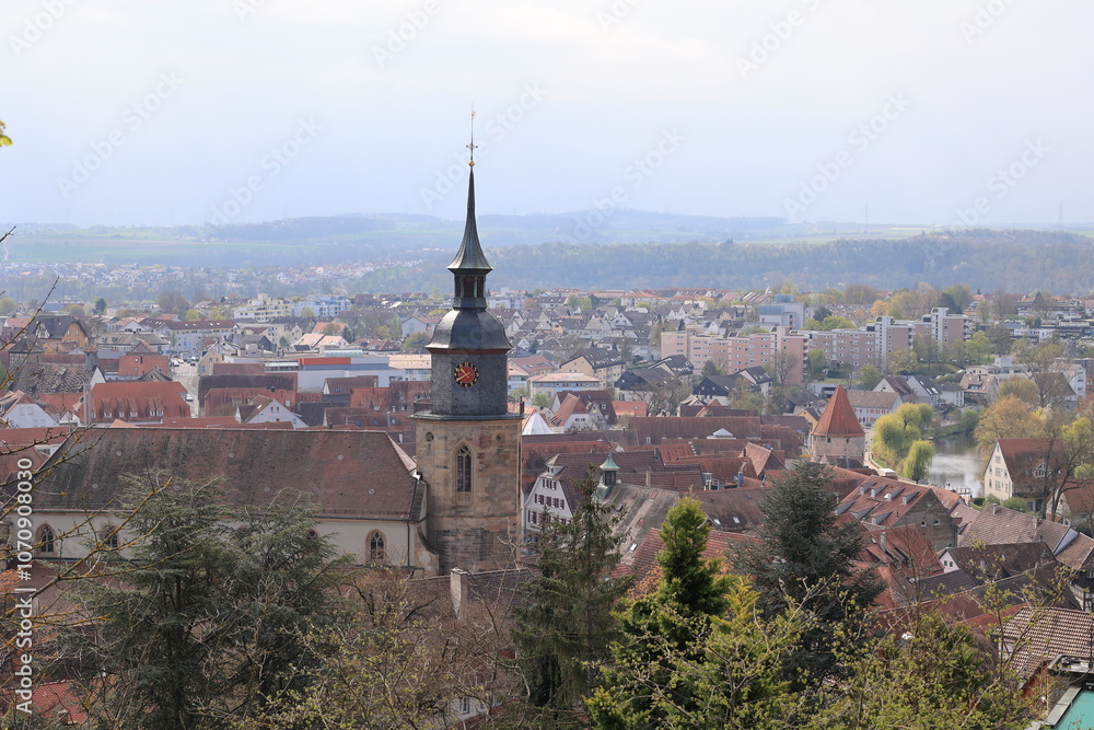 Blick auf Vaihingen an der Enz in Baden-Württemberg Blick auf Vaihingen an der Enz in Baden-Württemberg