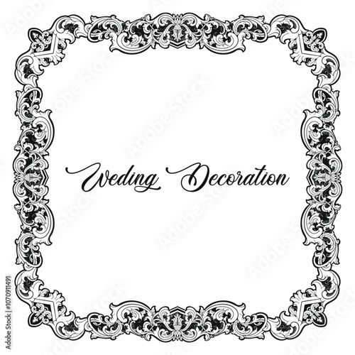 luxury frame ornament border decoration