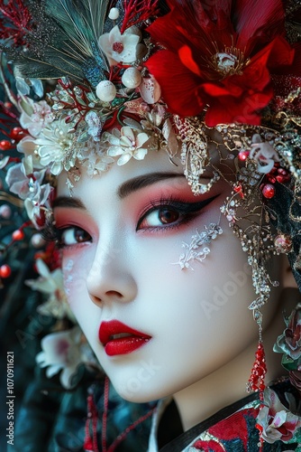 Ancient Japanese mythological goddess Ame-no-Uzume.