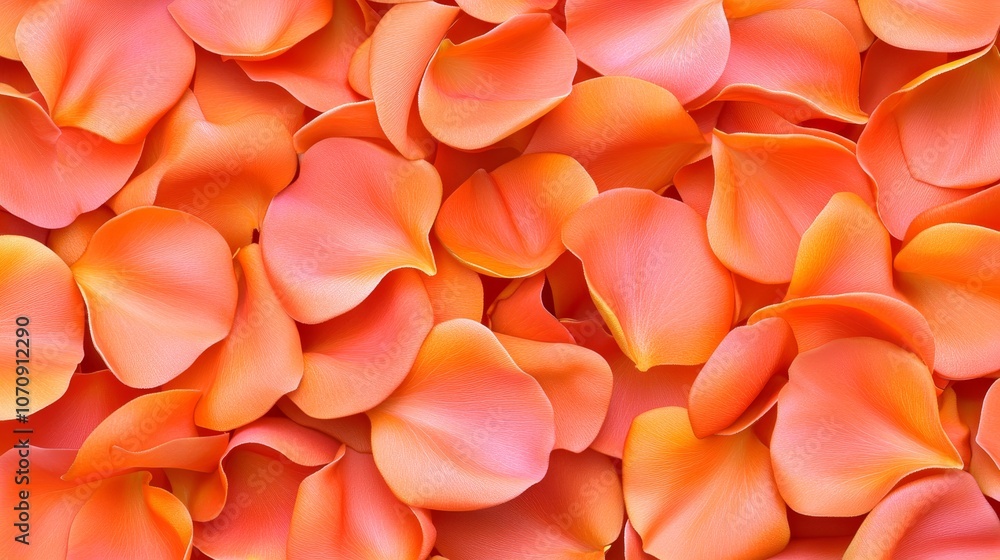 Orange Rose Petals Texture Background Romantic Floral Pattern Orange Rose Petals Texture Background Romantic Floral Pattern