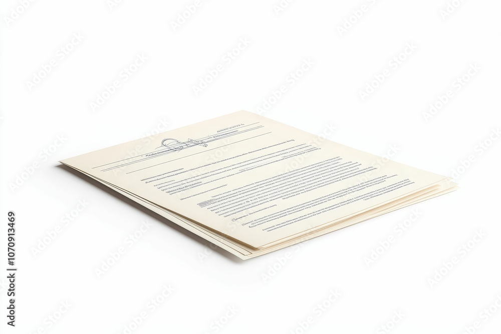 Naklejka premium Folded papers with blue text on white background.