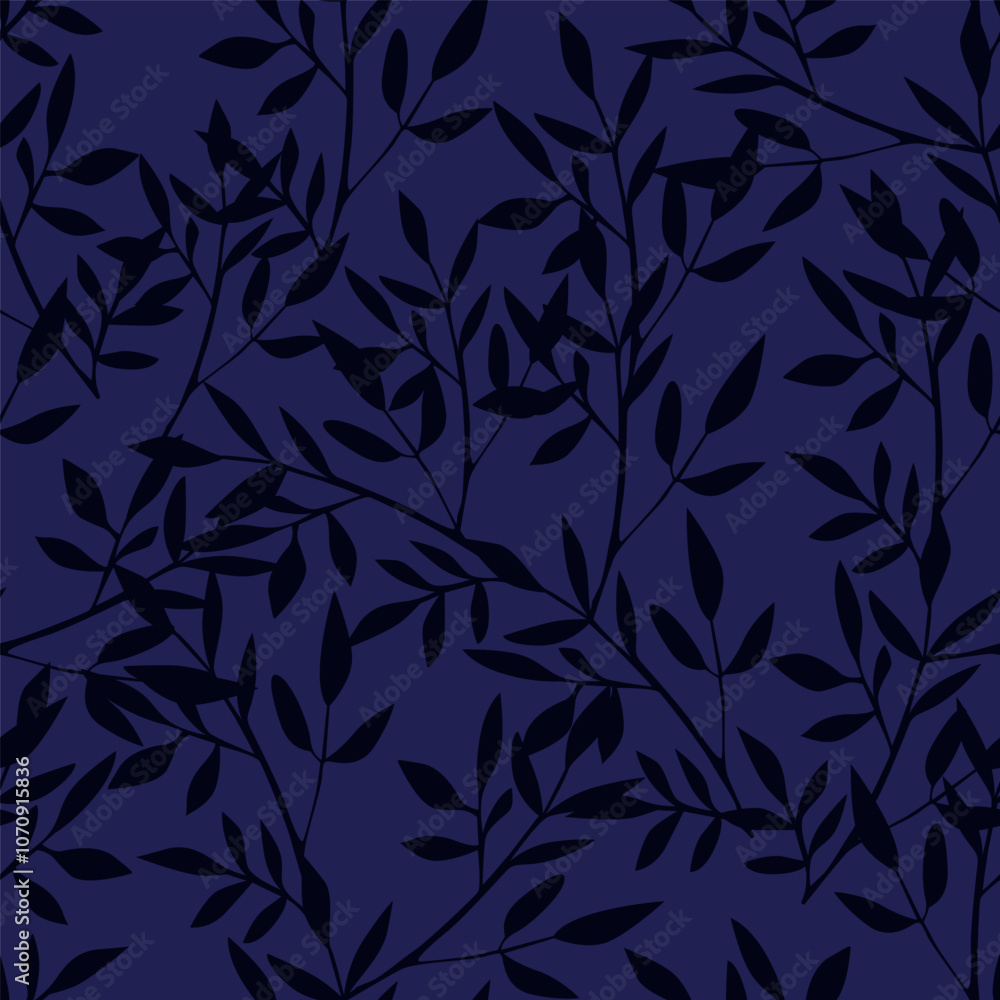 seamless pattern with branches and leaves seamless pattern with branches and leaves