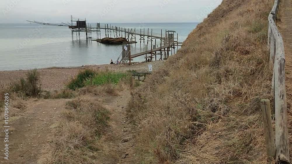 Vasto - Scorcio del Trabocco di Punta Aderci dal sentiero Vasto - Scorcio del Trabocco di Punta Aderci dal sentiero