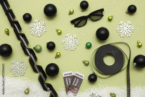 Composition with film reel,...