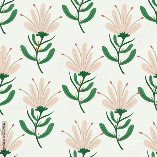 cute flower pattern image for fabric textile or wall decoration