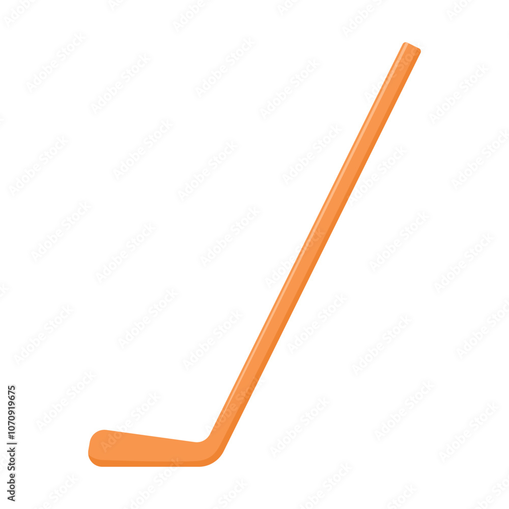 Hockey stick isolated on white background, vector illustration Hockey stick isolated on white background, vector illustration