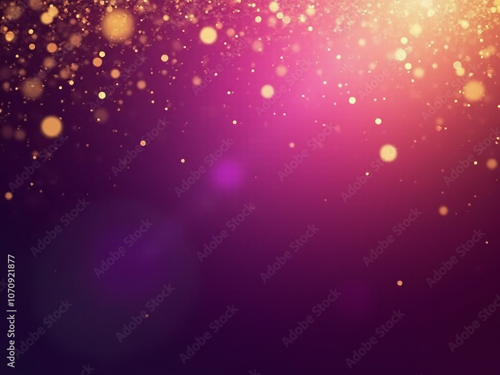 Obraz premium thetic gradient background featuring rich purple and gold hues blending smoothly with metallic sheen and abstract forms for a festive atmosphere