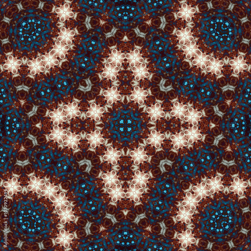 Seamless square pattern. Symmetric pattern texture Seamless square pattern. Symmetric pattern texture