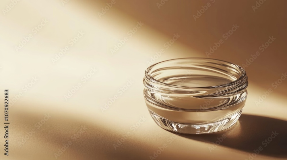 A clear glass of water placed on a table A clear glass of water placed on a table