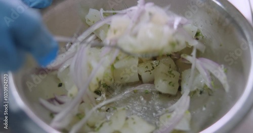 Preparing Authentic Peruvian Ceviche – Culinary Stock Video