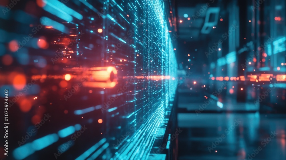 Fototapeta premium High-Tech Futuristic Cyber City