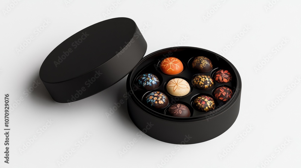 Elegant Assorted Chocolates in Black Box Elegant Assorted Chocolates in Black Box