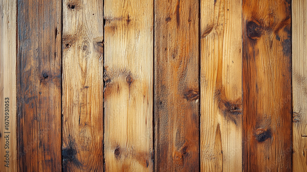 Naklejka premium Rustic Wooden Plank Background Texture Natural Wood Grain Pattern