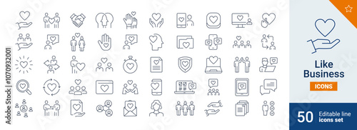 Like icons Pixel perfect. team, social, communication, ...	
