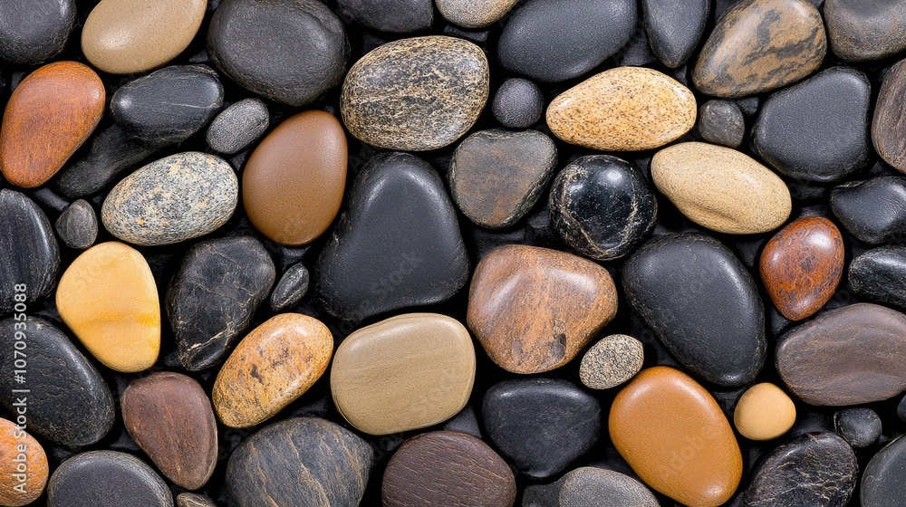 Smooth River Rocks Natural Stone Texture Pebble Background Nature Closeup Smooth River Rocks Natural Stone Texture Pebble Background Nature Closeup