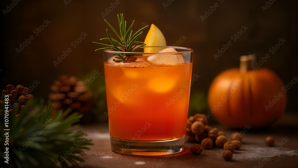 rich and warming Christmas festive cocktail made with whiskey rich and warming Christmas festive cocktail made with whiskey