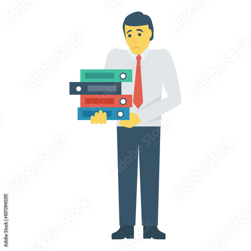 Stressed Office Worker
