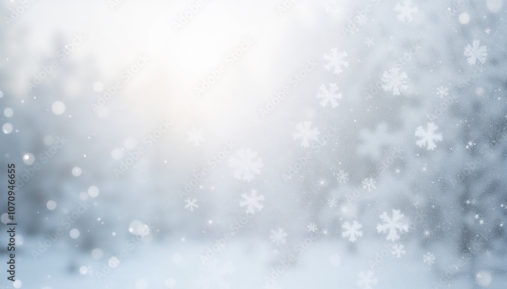 Abstract frosty background with swirling snowflakes in soft whites and grays Abstract frosty background with swirling snowflakes in soft whites and grays