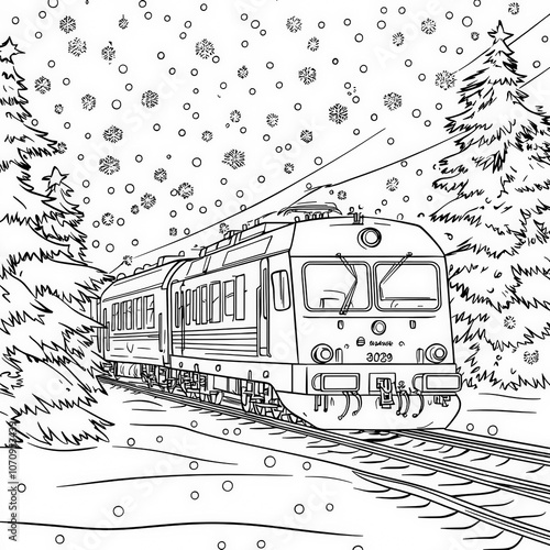 A holiday train going throu...
