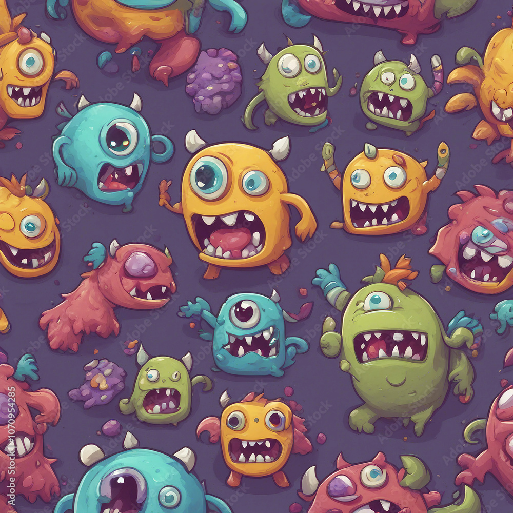 monster game background illustration monster game background illustration