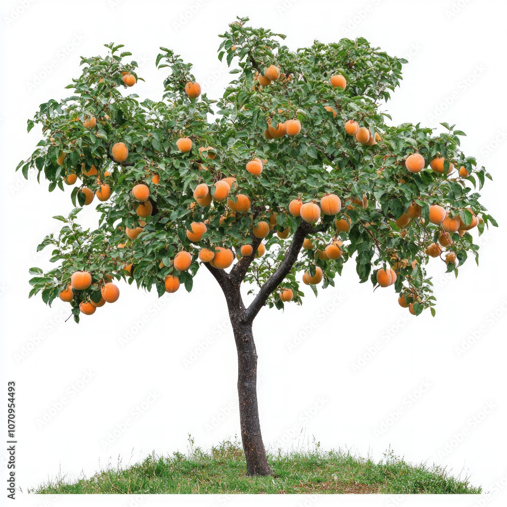 Fototapeta premium Apricot Tree Isolated