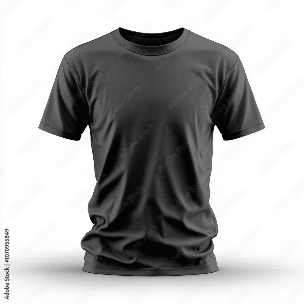 Black Tshirt Isolated Black Tshirt Isolated