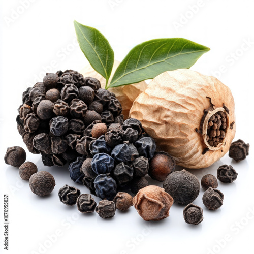 Black Peppercorns Isolated