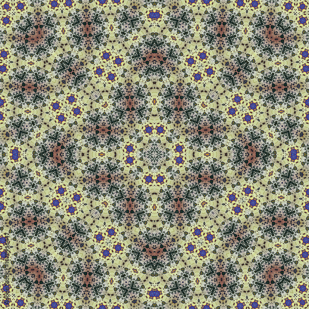 Seamless square pattern. Symmetric pattern texture Seamless square pattern. Symmetric pattern texture