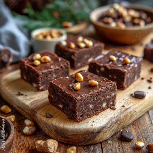 Chocolate Brownie Isolated