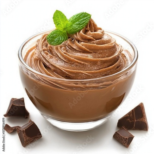 Chocolate Mousse Isolated