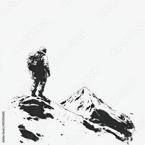 Climber Isolated