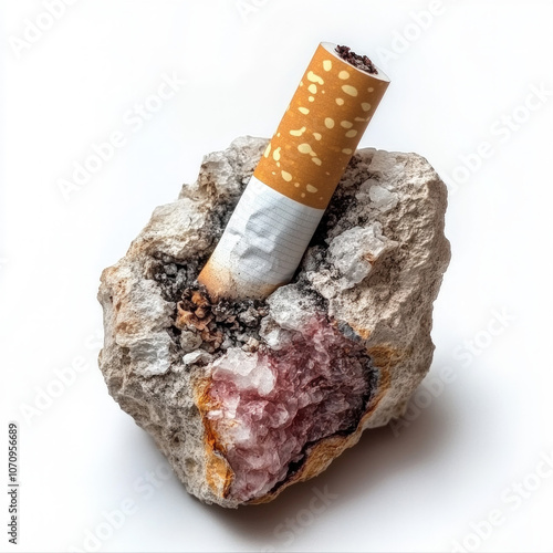 Cigarette Ash Isolated