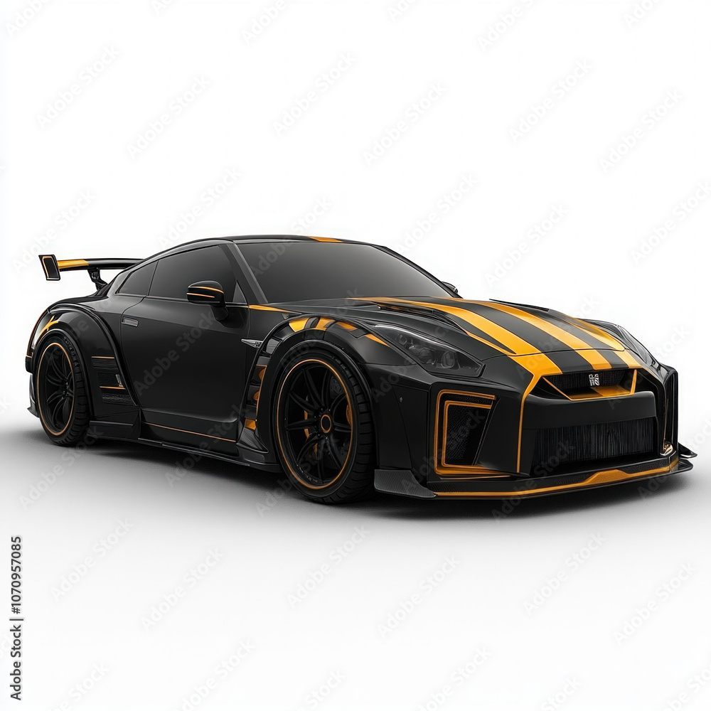 Fototapeta premium Custom Car Isolated