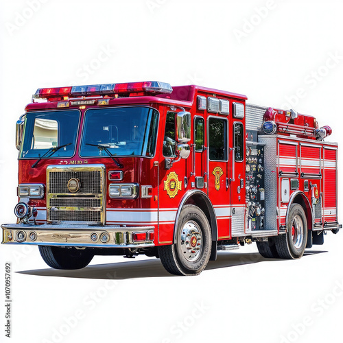 Fire Engine Isolated