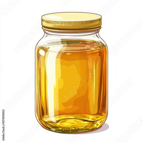 Honey Jar Isolated