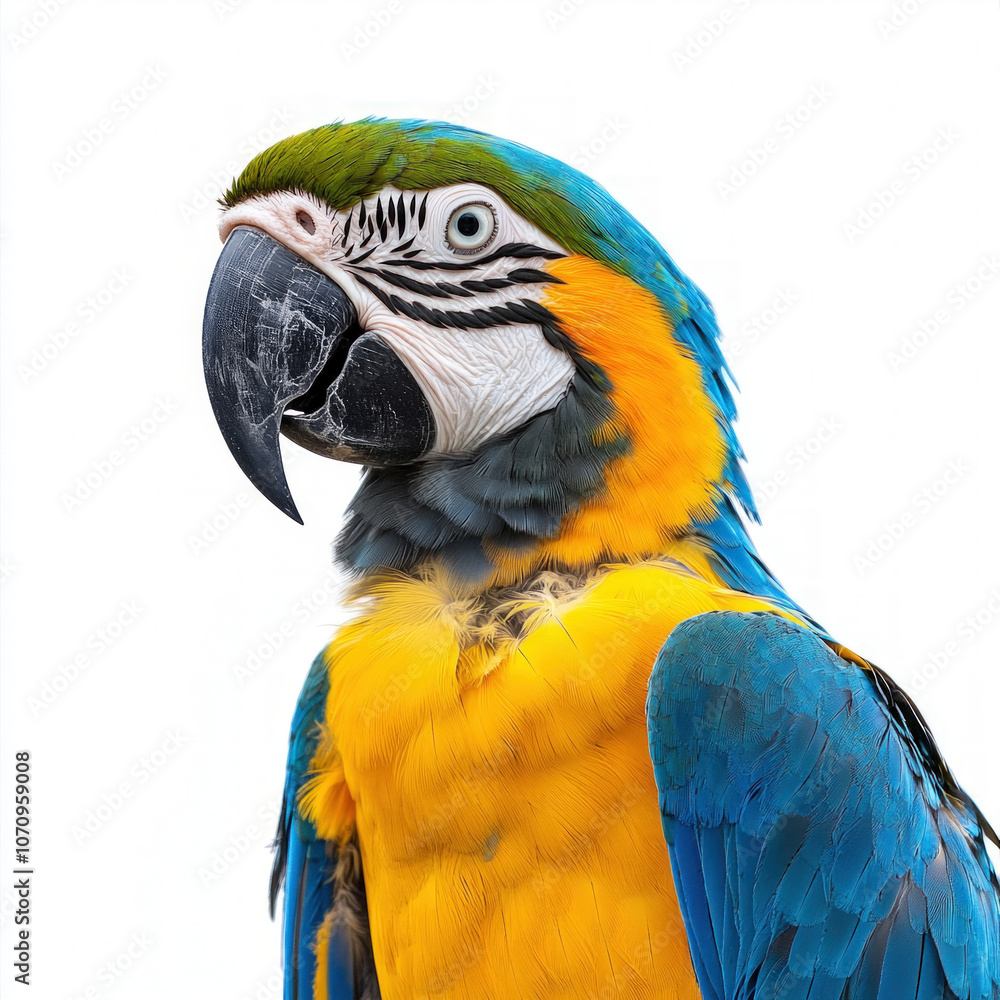 Naklejka premium Macaw Isolated