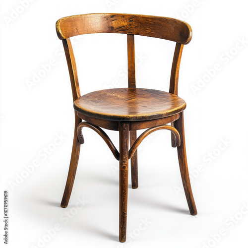 Modern Wooden Chair Isolated