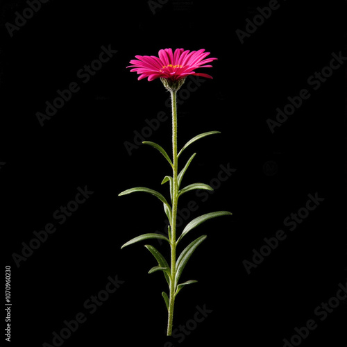 Pink Gerber Daisy Isolated