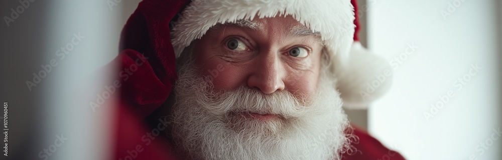 portrait of a santa clause on wwhite background portrait of a santa clause on wwhite background