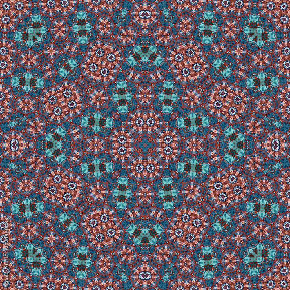 Seamless square pattern. Symmetric pattern texture Seamless square pattern. Symmetric pattern texture